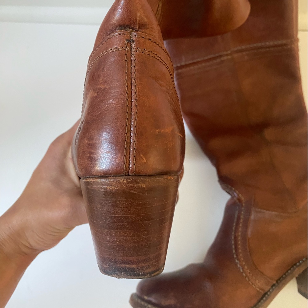 Frye “Jean” Brown Leather Boots - Picture 10 of 11